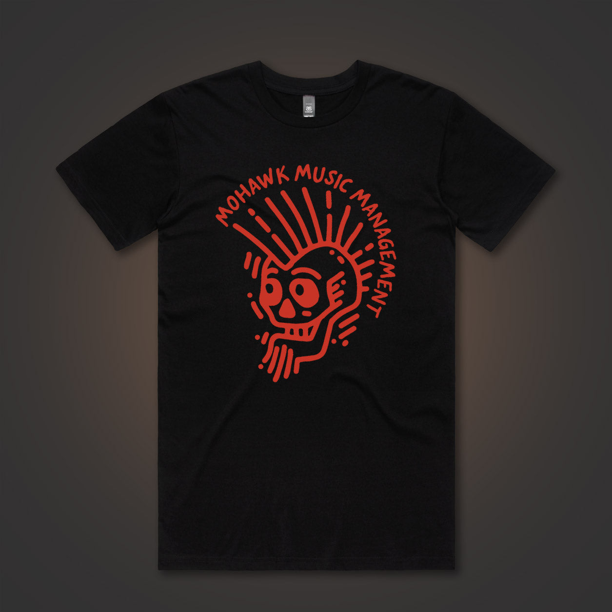 Mohawk Music Management Tee - Red Logo