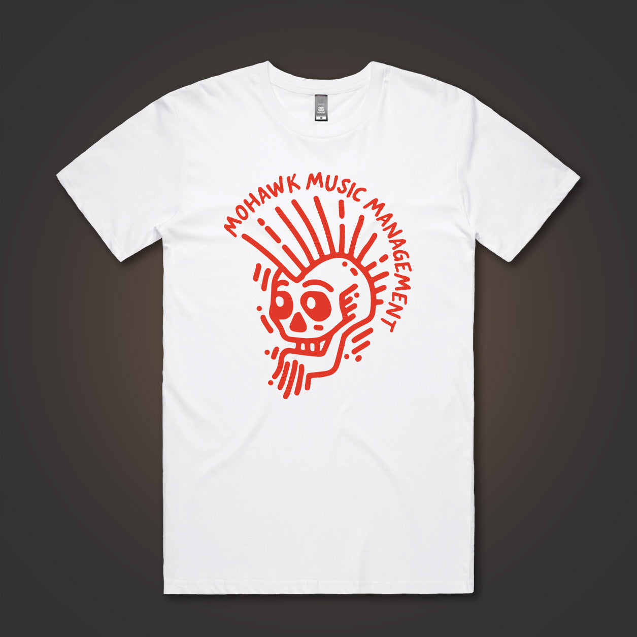 Mohawk Music Management Tee - Red Logo