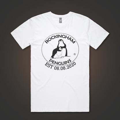 Rockingham Penguins Logo (Front Only) - White Tee