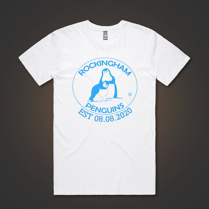 Rockingham Penguins Logo (Front Only) - White Tee