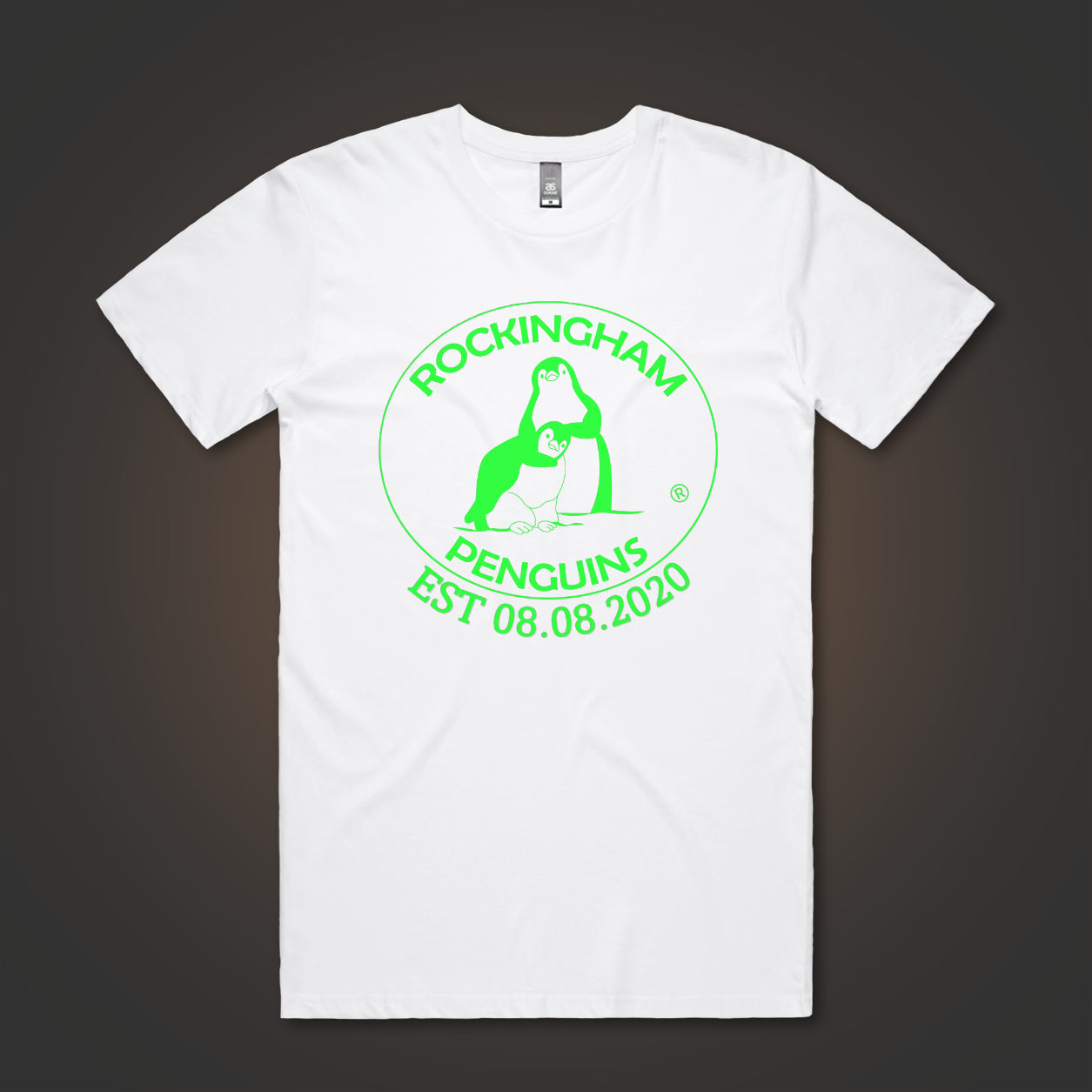 Rockingham Penguins Logo (Front Only) - White Tee