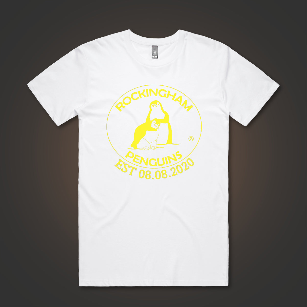 Rockingham Penguins Logo (Front Only) - White Tee