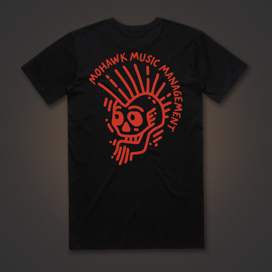 Mohawk Music Management Tee - Red Logo